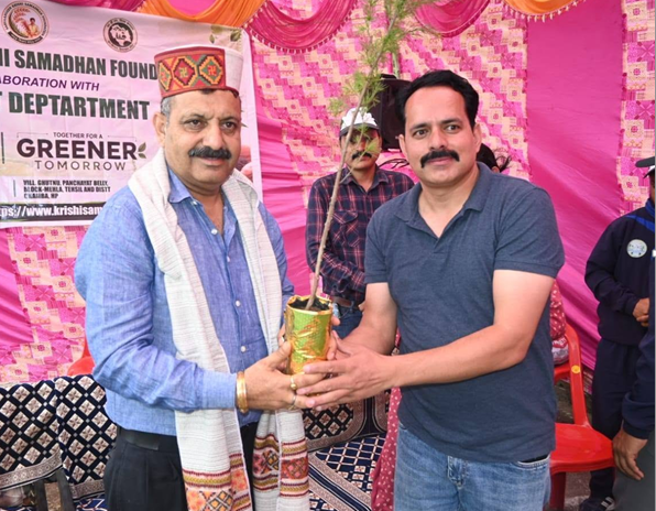 With Member, Zila Parishad (Krian, Chamba)